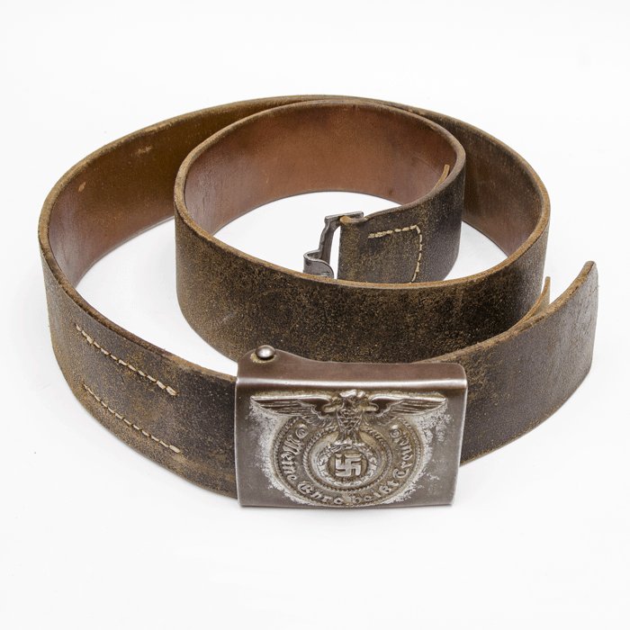 FCA3 Waffen-SS EM steel belt buckle and belt — image 3