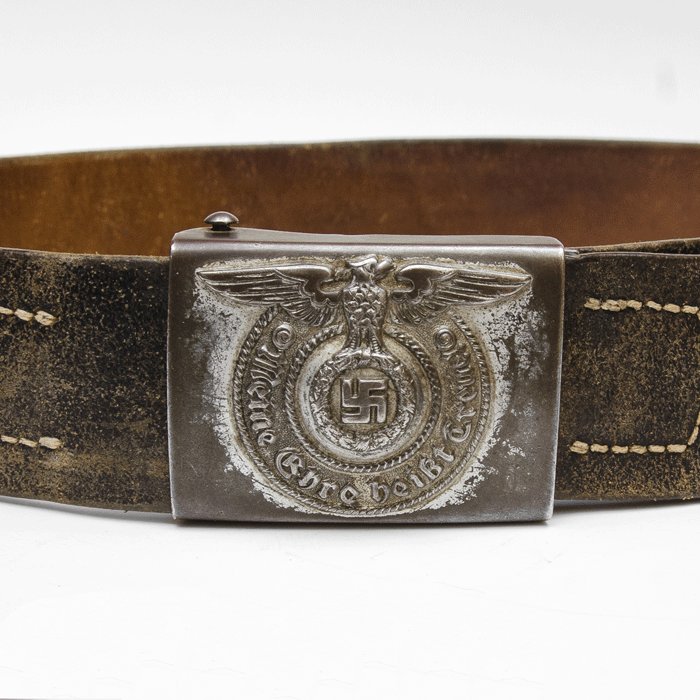 FCA3 Waffen-SS EM steel belt buckle and belt — image 4