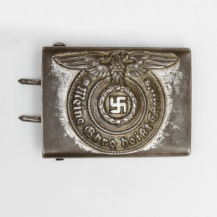 FCA3 Waffen-SS EM steel belt buckle and belt — image 5