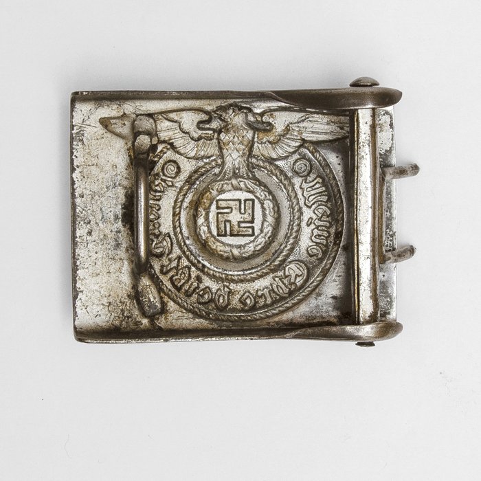 FCA3 Waffen-SS EM steel belt buckle and belt — image 8