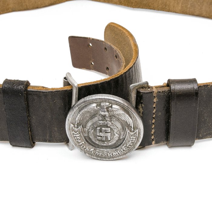 SJA62 SS officer's leather belt and zinc buckle — image 10