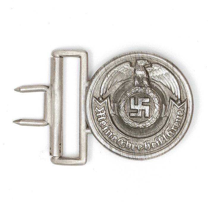 SJA62 SS officer's leather belt and zinc buckle — image 4