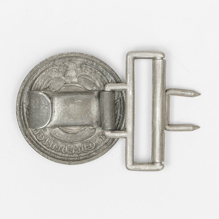 SJA62 SS officer's leather belt and zinc buckle — image 5