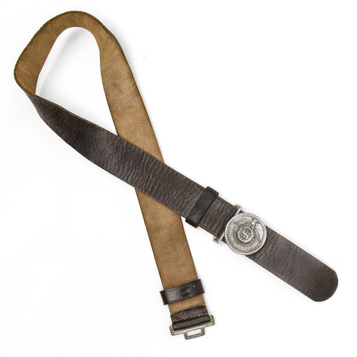 SJA62 SS officer's leather belt and zinc buckle — image 6
