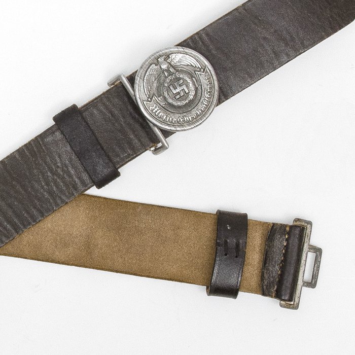 SJA62 SS officer's leather belt and zinc buckle — image 7