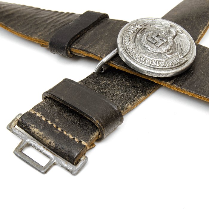 SJA62 SS officer's leather belt and zinc buckle — image 8