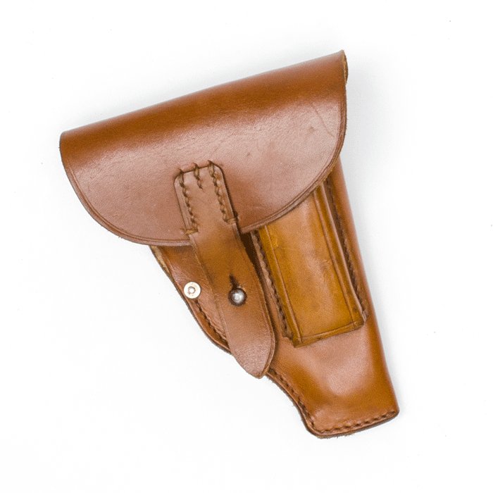 BAB7 Excellent brown leather holster for a small framed automatic pistol — image 2