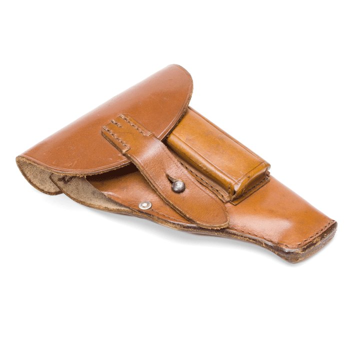 BAB7 Excellent brown leather holster for a small framed automatic pistol — image 3
