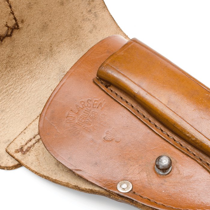 BAB7 Excellent brown leather holster for a small framed automatic pistol — image 5