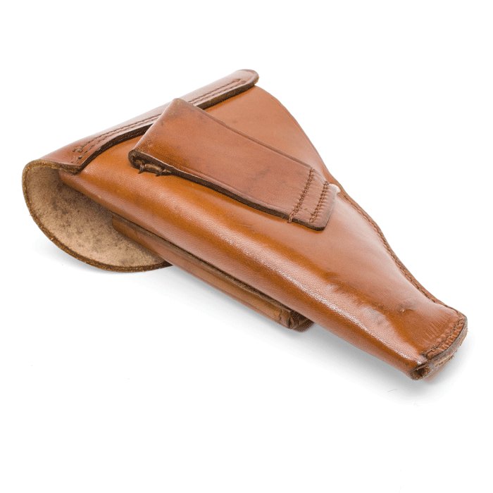 BAB7 Excellent brown leather holster for a small framed automatic pistol — image 6