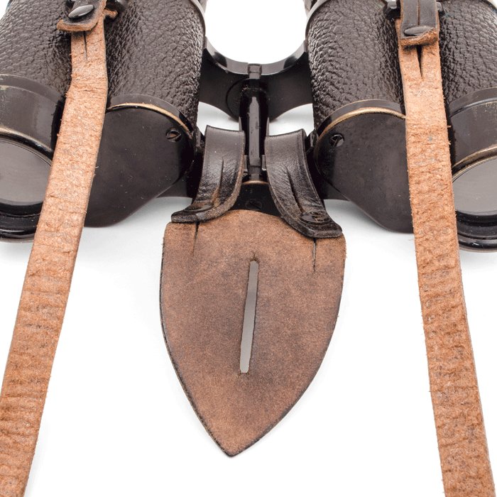 MAA51 Set of pre war 6x30 service binoculars and leather carrying case — image 10