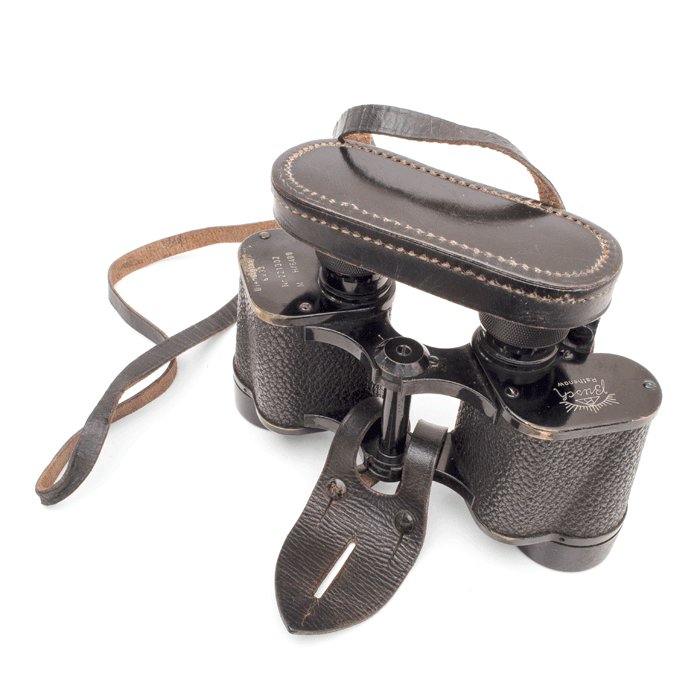 MAA51 Set of pre war 6x30 service binoculars and leather carrying case — image 5