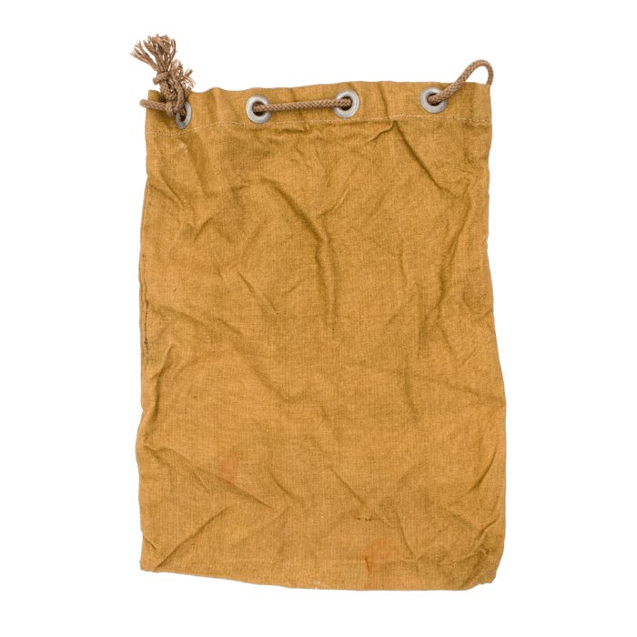 SJA48 Olive colored cotton personal kit bag with drawstring — image 6