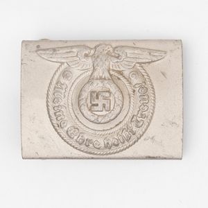SPA10 Unmarked Overhoff made Waffen-SS EM belt buckle