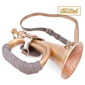 MCA10 Luftwaffe hunting bugle with attachment fitting