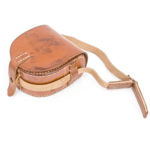 1A3E Brown leather mountain troop altimeter carrying case and strap