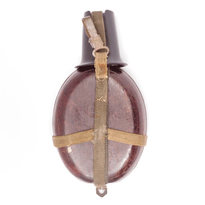 1A2O Plastic impregnated wood water bottle with bakelite drinking cup — image 9