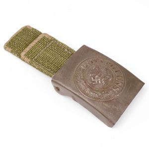 1A30 Heer tropical EM belt buckle with webbed tab