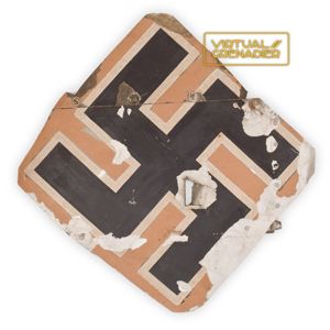 FLA1 Swastika removed from downed Luftwaffe Bf-109 in North Africa