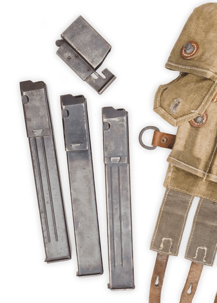 TPA20 1943 dated MP40 pouch with three magazines and speed loader — image 7