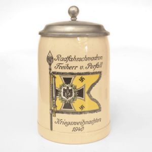 TPA4 Commemorative half liter stein with Kavallerie standarte motif