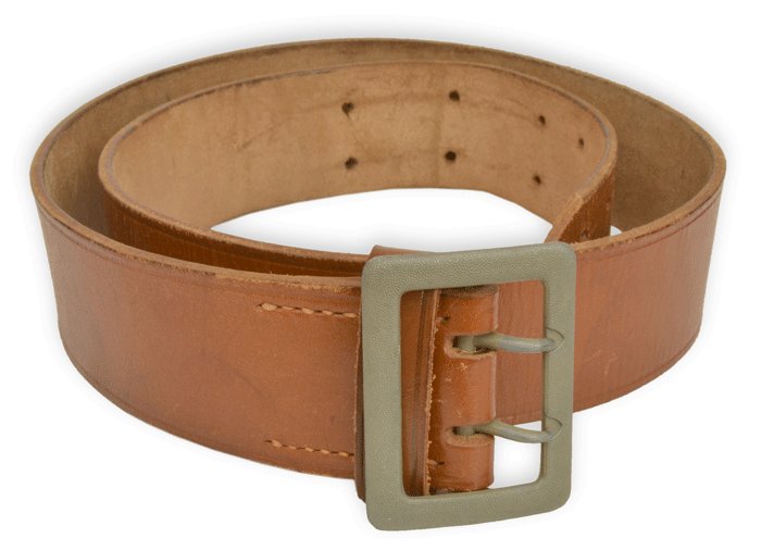 DJA2 Luftwaffe or Heer officer double claw buckle brown service belt — image 2