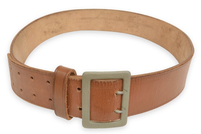 DJA2 Luftwaffe or Heer officer double claw buckle brown service belt — image 3
