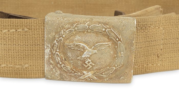 BBA1 Luftwaffe tropical webbed belt with tabbed aluminum buckle — image 2