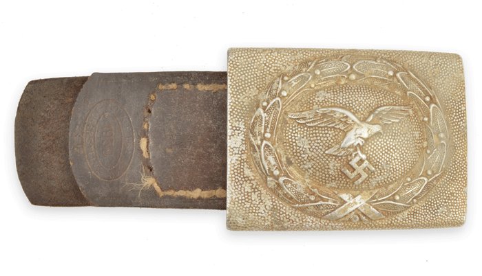 BBA1 Luftwaffe tropical webbed belt with tabbed aluminum buckle — image 6