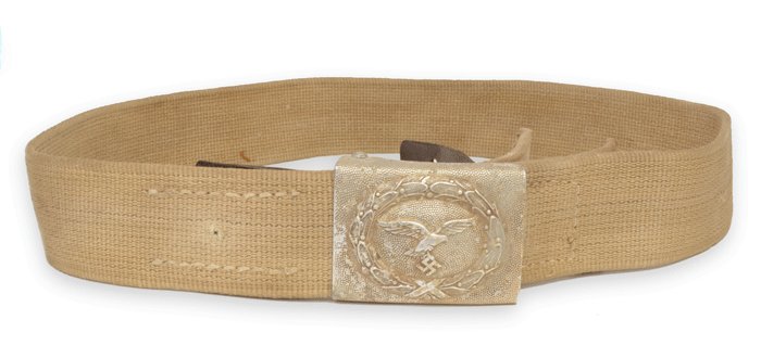 BBA1 Luftwaffe tropical webbed belt with tabbed aluminum buckle — image 9