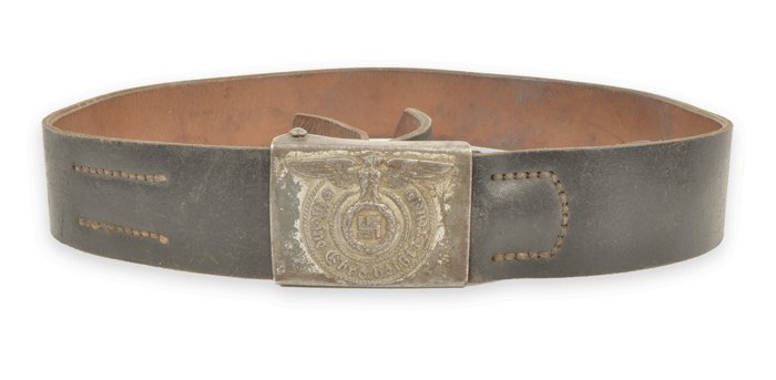 SBA1 Waffen SS EM steel belt buckle and belt — image 3