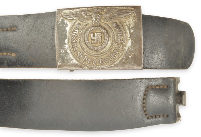 SBA1 Waffen SS EM steel belt buckle and belt — image 5