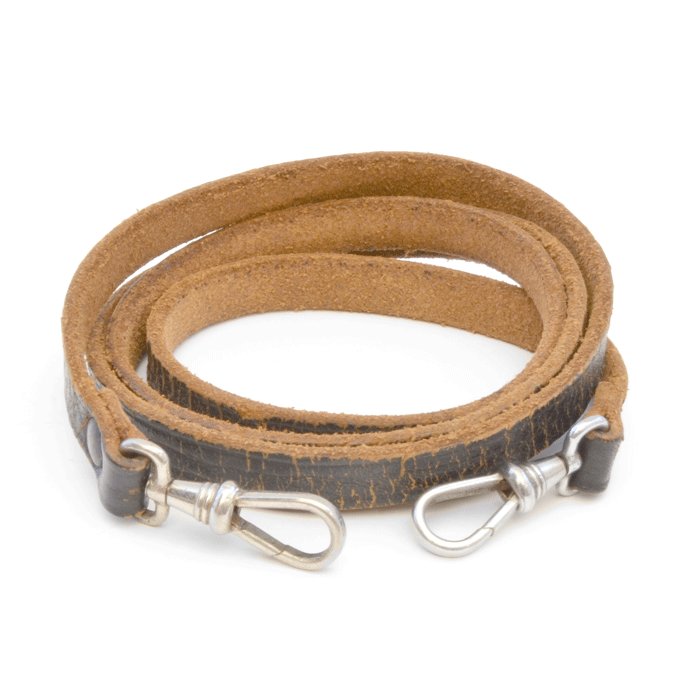 AMC2 Lanyard in black leather commonly used for the Luftwaffe aircrew gravity knife — image 2