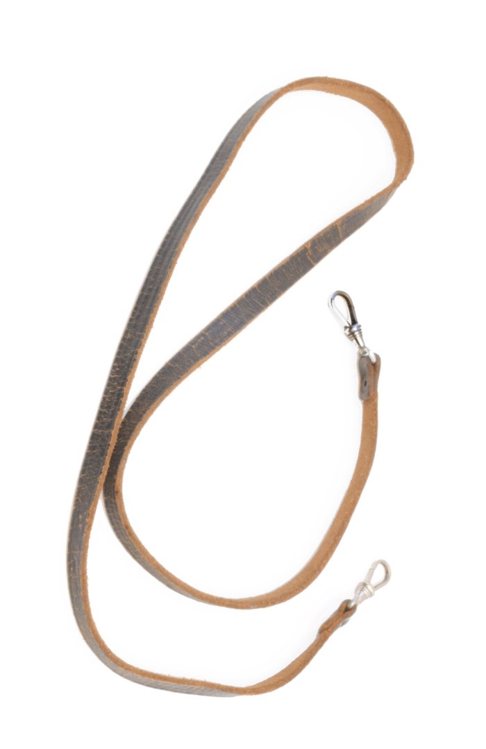 AMC2 Lanyard in black leather commonly used for the Luftwaffe aircrew gravity knife — image 5