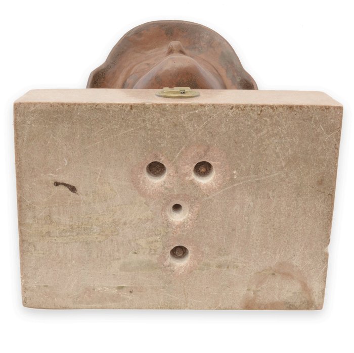 HPA1 Heroic helmeted bronze figure with marble base — image 12