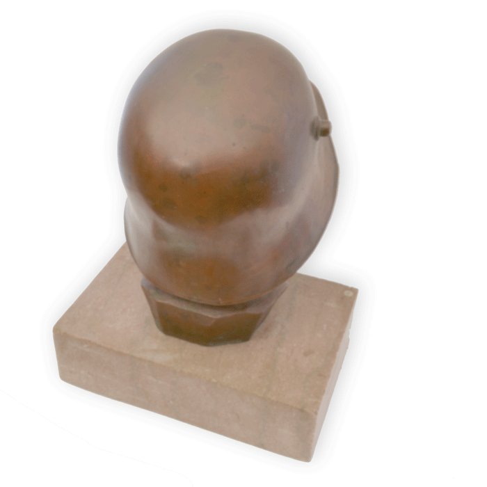 HPA1 Heroic helmeted bronze figure with marble base — image 8