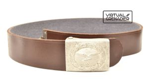 AMS027 Early Luftwaffe EM parade belt with blue grey felt …