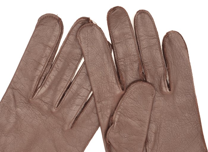 AMS04 Excellent matched pair of Fallschirmjäger unlined leather gauntlets — image 6