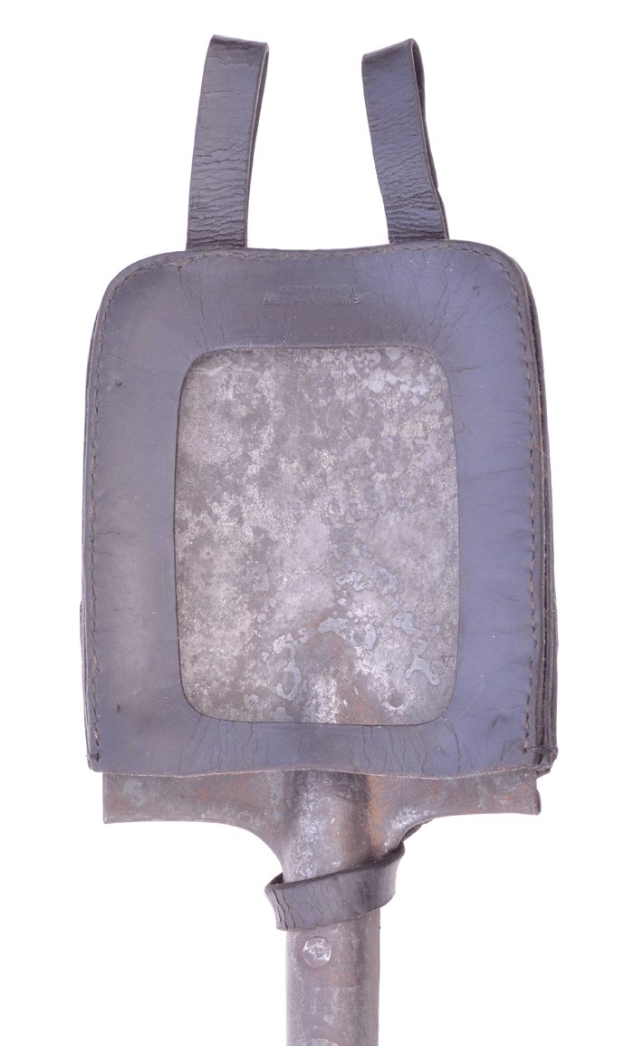 AMS037 Straight handle entrenching tool with maker marked carrier — image 4