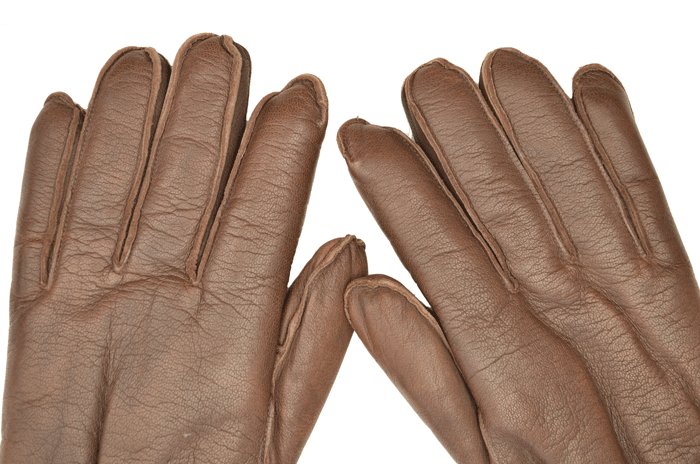 HGS4 Matching pair of Fallschirmjäger lined leather gauntlets — image 3