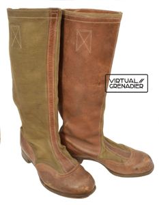 BCU12 Matched pair of Waffen-SS tropical boots