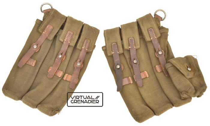BCU5 Matching pair of MP38/40 pouches with brown leather components — image 2