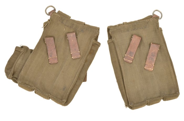 BCU5 Matching pair of MP38/40 pouches with brown leather components — image 5