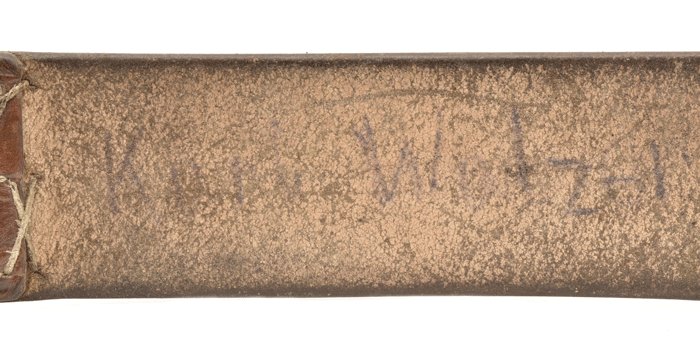 AMS026 Luftwaffe or Heer officer double claw buckle brown service belt — image 6