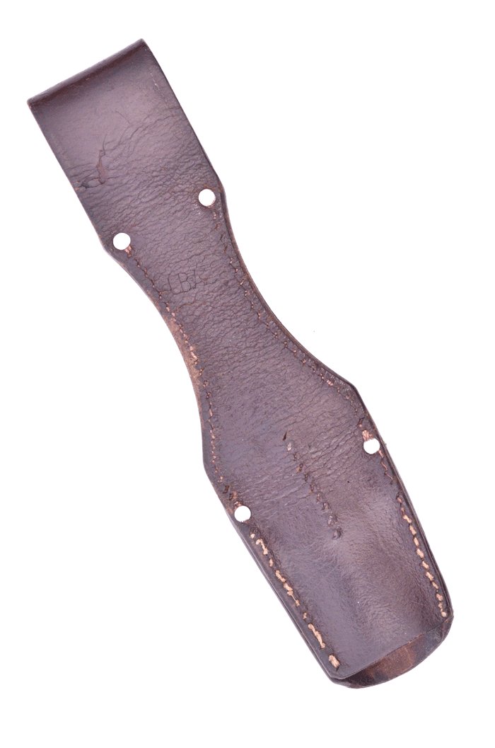 Brown leather Luftwaffe K98 bayonet frog — image 3