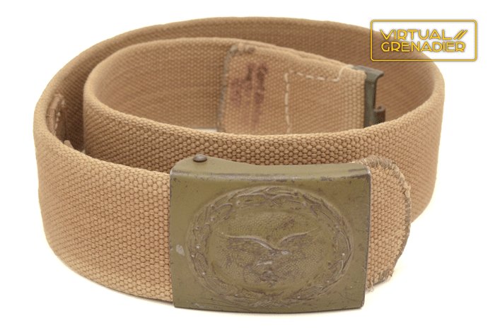 Luftwaffe tan tropical belt and buckle — image 2