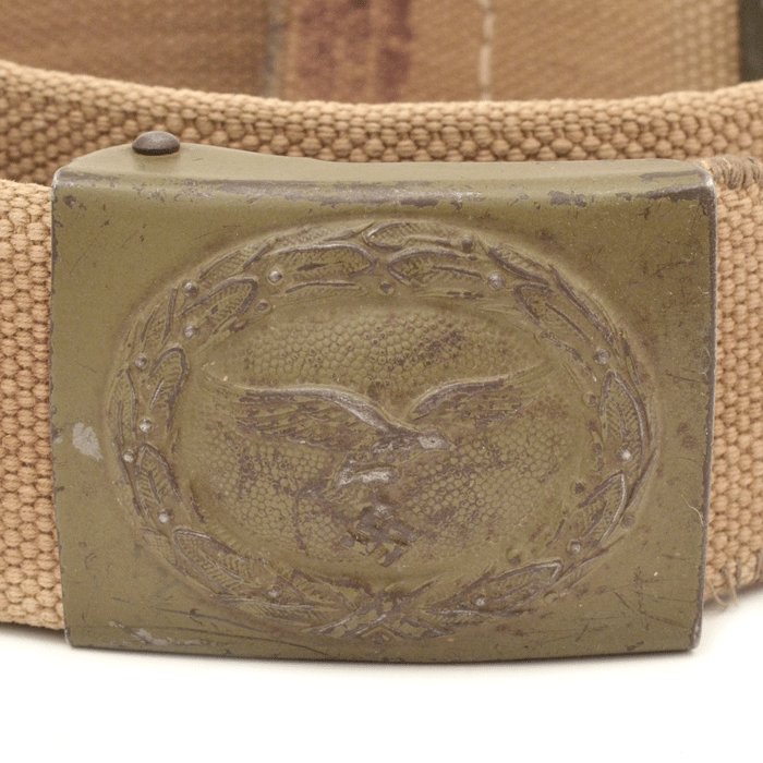 Luftwaffe tan tropical belt and buckle — image 3