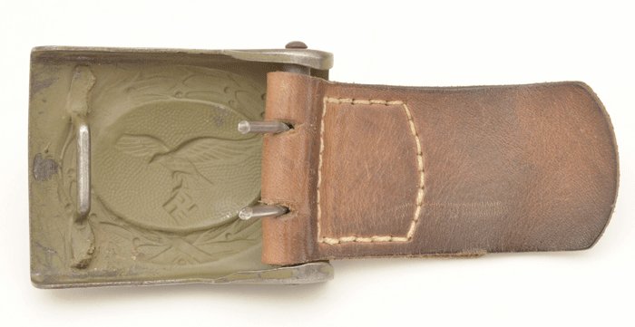 Luftwaffe tan tropical belt and buckle — image 5