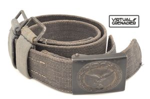Extremely rare Luftwaffe blue tropical belt, buckle with webbed tab …