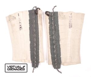 Matched pair of Fallschirmjäger kneepads for internal wear